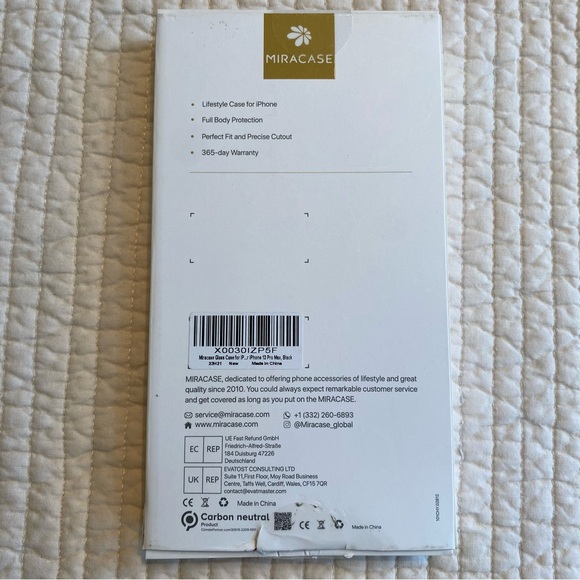 New Miracase Glass Case for iPhone 13 Pro Max 6.7 inch Clear/Black In Box - Picture 8 of 15